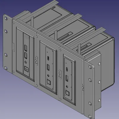 Khung gắn Intel NUC lên tủ rack 10 inch (3U)