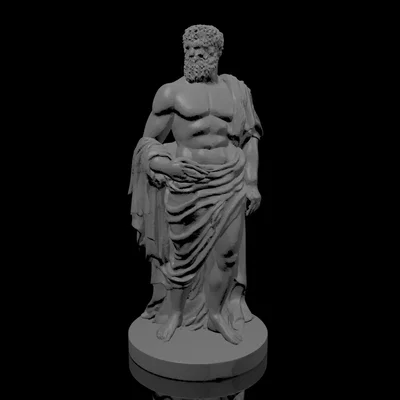 Mô hình tượng điêu khắc Hy Lạp cổ đại chi tiết cao (3D Statue Model)