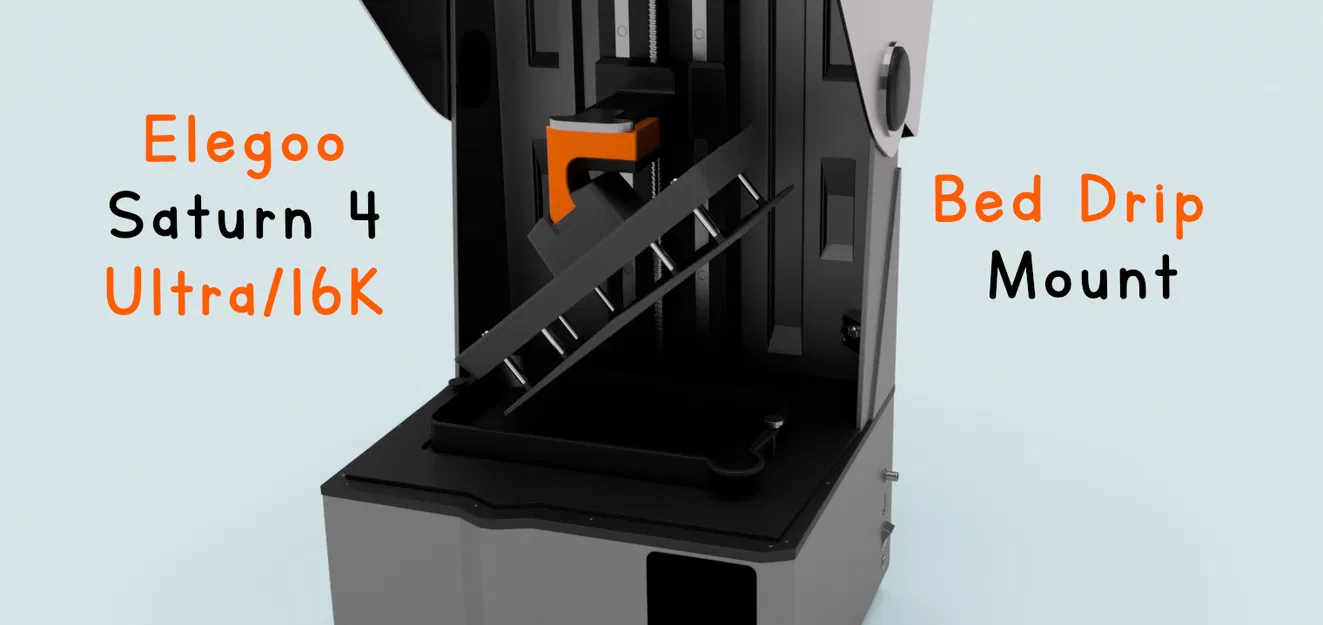 Giá treo khay in 3D (Buildplate Drip Mount) cho Elegoo Saturn 4/Ultra - Image 1