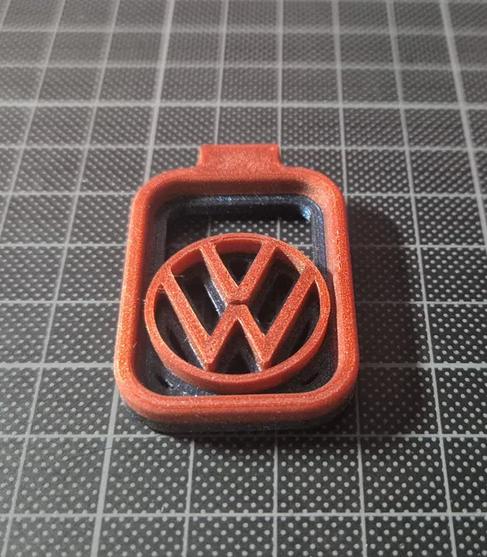 Móc khóa logo Volkswagen thiết kế 3D rỗng độc đáo - Image 1