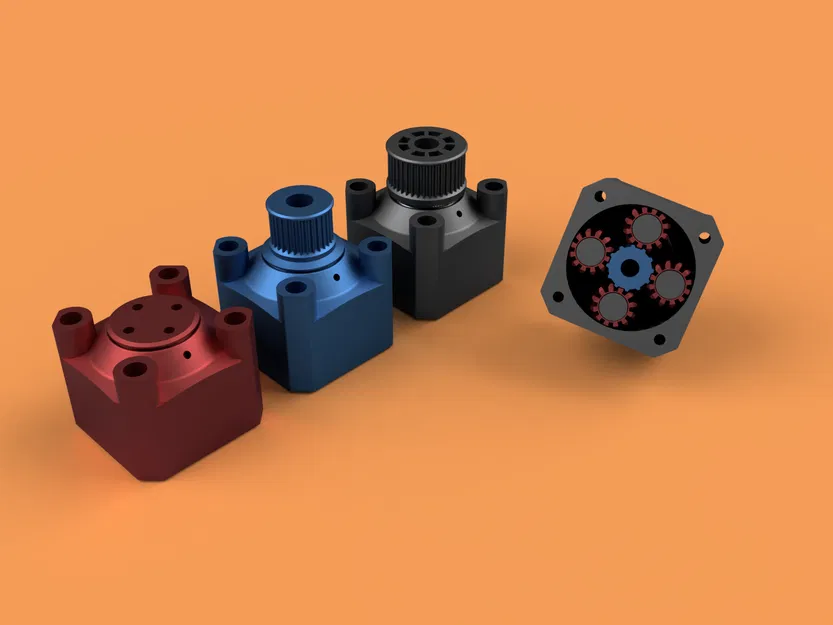 [OEGB] Hộp số hành tinh 1:3 in liền khối (Print-In-Place) cho NEMA 17 - Image 1