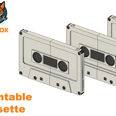 Băng Cassette In 3D - Kích thước thực