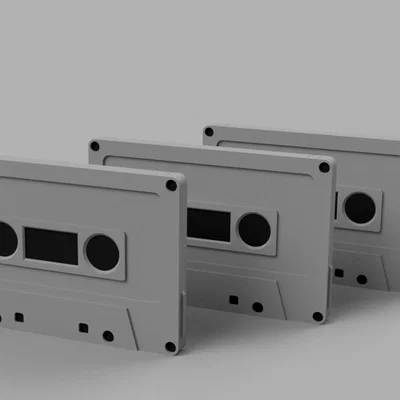 Băng Cassette In 3D - Kích thước thực