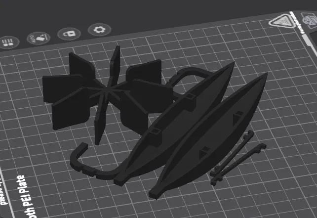 Mô hình thuyền Catamaran chạy bằng dây thun - Image 4