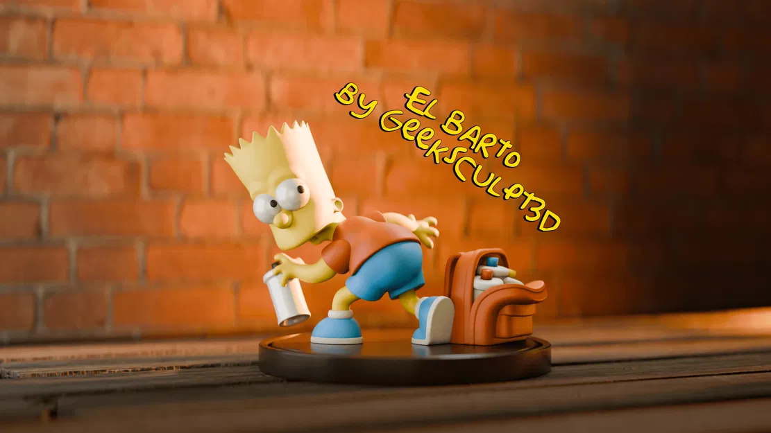 Mô hình Bart Simpson - Phiên bản Graffiti - Image 1