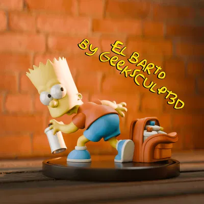 Mô hình Bart Simpson - Phiên bản Graffiti