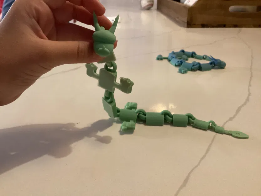 Mô hình rồng khớp nối linh hoạt (Articulated Dragon) - In 3D dễ dàng - Image 2