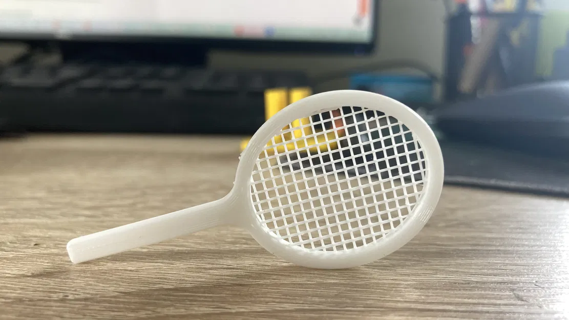 Mô hình vợt cầu lông mini in 3D không cần support - Image 1