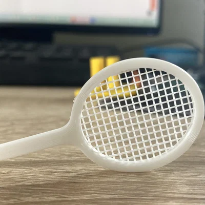 Mô hình vợt cầu lông mini in 3D không cần support