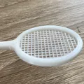 Mô hình vợt cầu lông mini in 3D không cần support - Thumbnail 3