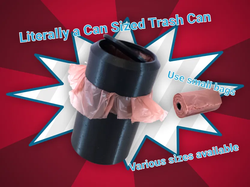 Thùng rác mini để ngăn để ly (Can Sized Trash Can) - Image 1