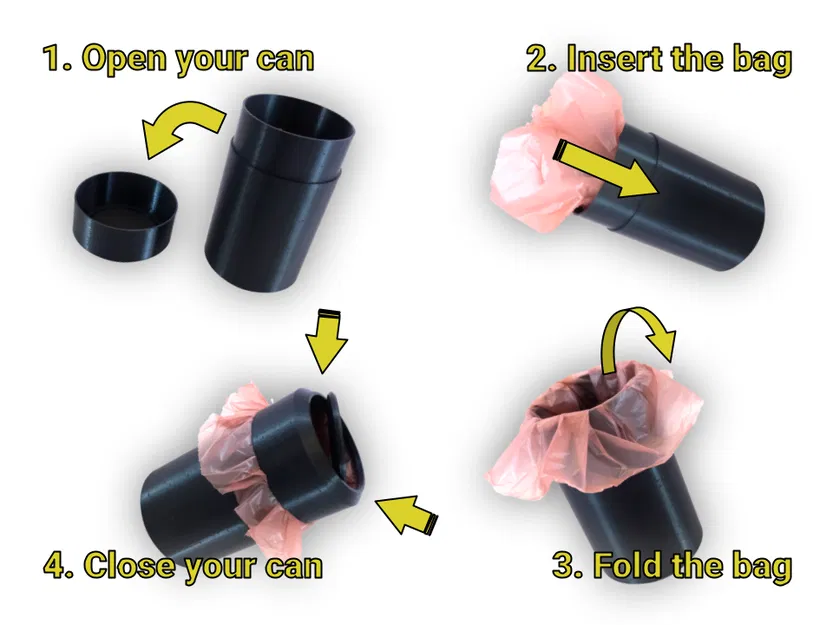 Thùng rác mini để ngăn để ly (Can Sized Trash Can) - Image 5