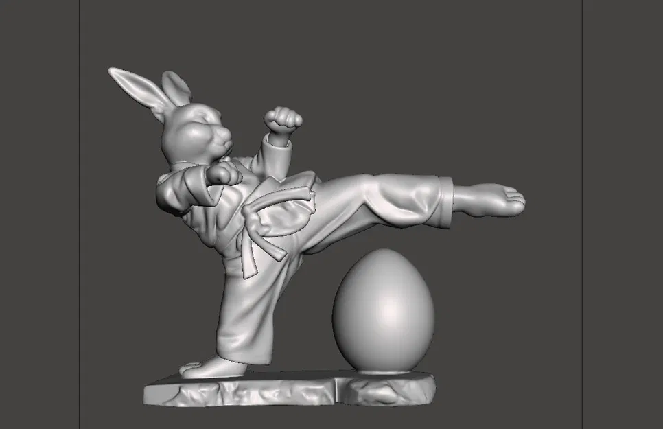 Mô hình trang trí thỏ Karate đón lễ Phục Sinh cực độc đáo - Image 2