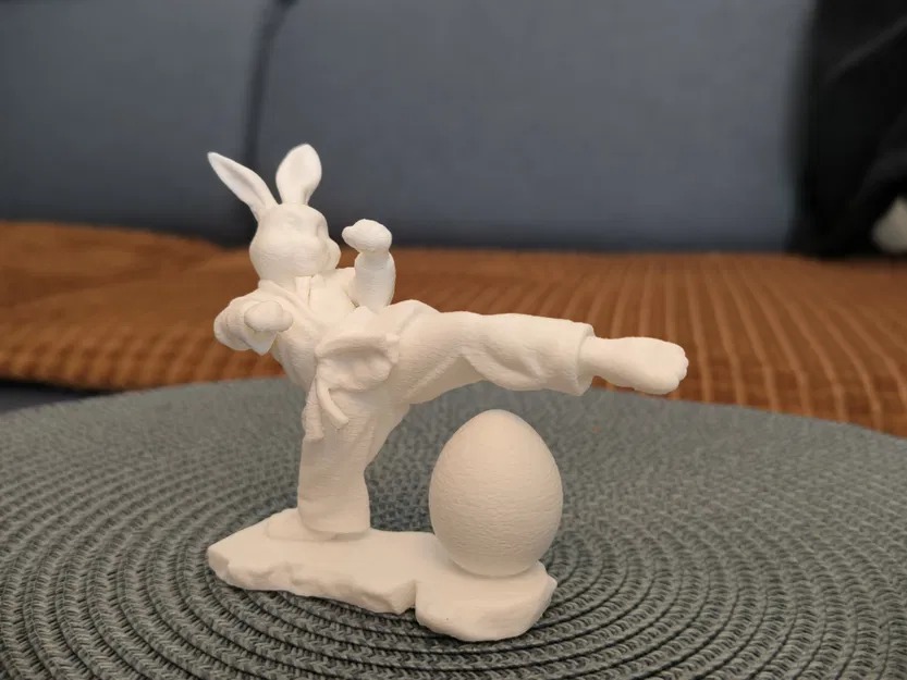 Mô hình trang trí thỏ Karate đón lễ Phục Sinh cực độc đáo - Image 3