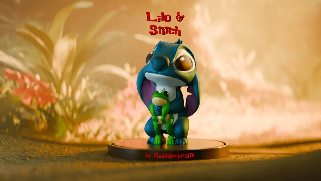 Mô hình nghệ thuật Stitch tinh nghịch và đáng yêu - Image 1