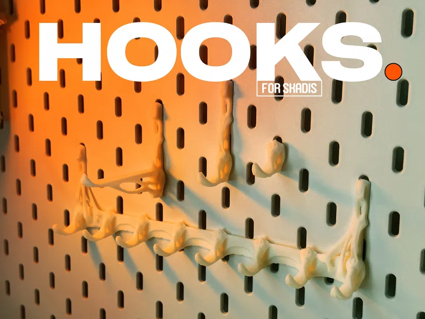 Bộ móc treo đồ cho bảng pegboard IKEA Skadis - Image 1