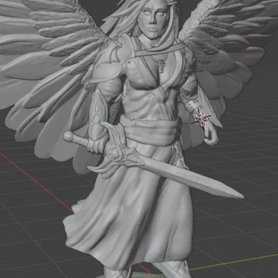 Mô hình Thiên thần Mặt trời Solar Angel cực nét cho game DnD