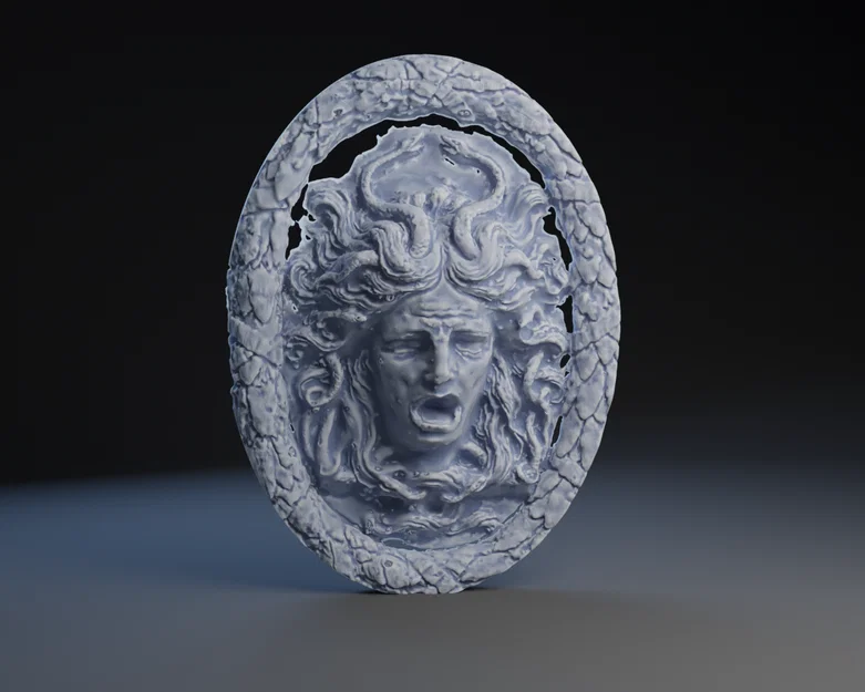 Phù điêu Medusa 3D độc đáo trang trí nhà cửa theo phong cách huyền thoại - Image 1