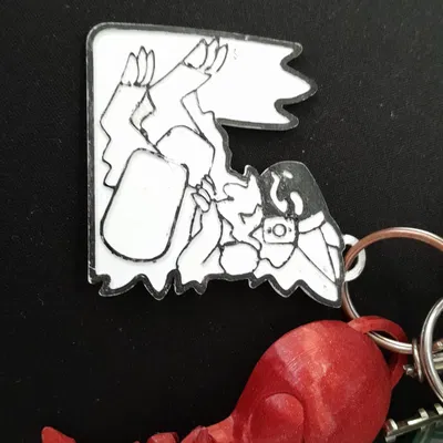 Móc khóa hình Protogen cực chất cho fan Furry