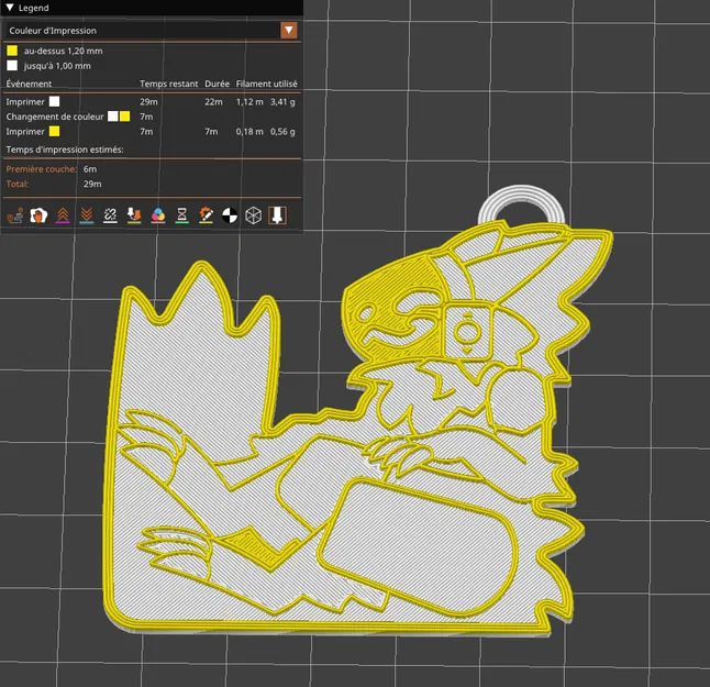 Móc khóa hình Protogen cực chất cho fan Furry - Image 2