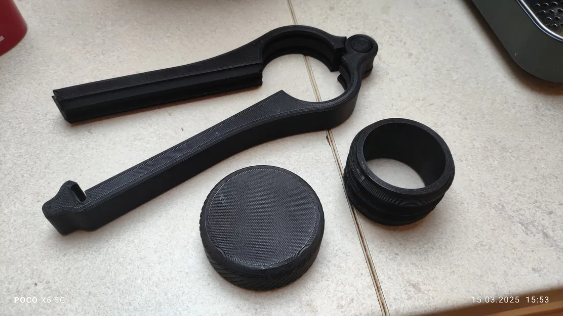 Kẹp miệng túi cà phê 1kg kèm vòi rót tiện lợi (Thiết kế 3D) - Image 1