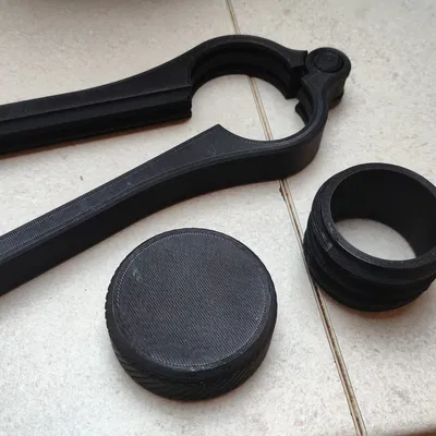 Kẹp miệng túi cà phê 1kg kèm vòi rót tiện lợi (Thiết kế 3D)