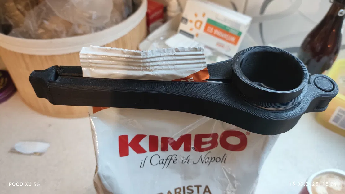 Kẹp miệng túi cà phê 1kg kèm vòi rót tiện lợi (Thiết kế 3D) - Image 2