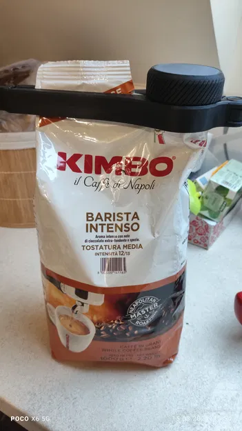 Kẹp miệng túi cà phê 1kg kèm vòi rót tiện lợi (Thiết kế 3D) - Image 3