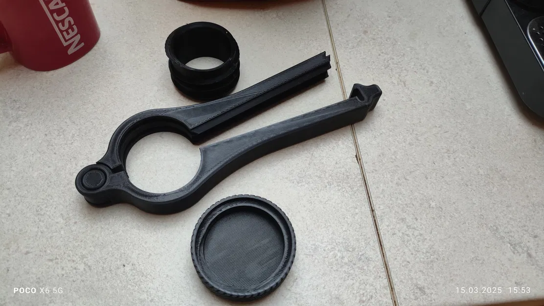 Kẹp miệng túi cà phê 1kg kèm vòi rót tiện lợi (Thiết kế 3D) - Image 5