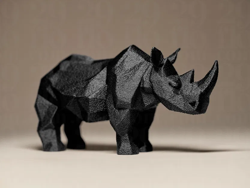 Mô hình tượng trang trí Tê Giác (Rhino Decor Figurine) - Image 2