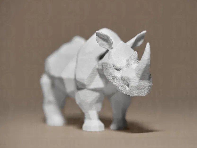Mô hình tượng trang trí Tê Giác (Rhino Decor Figurine) - Image 4