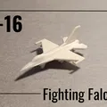 Mô hình F-16 Fighting Falcon micro in trực tiếp (print-in-place) - Thumbnail 1