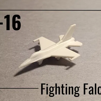 Mô hình F-16 Fighting Falcon micro in trực tiếp (print-in-place)