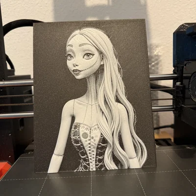 Mô hình 3D Corpse Bride phong cách Gothic Hueforge