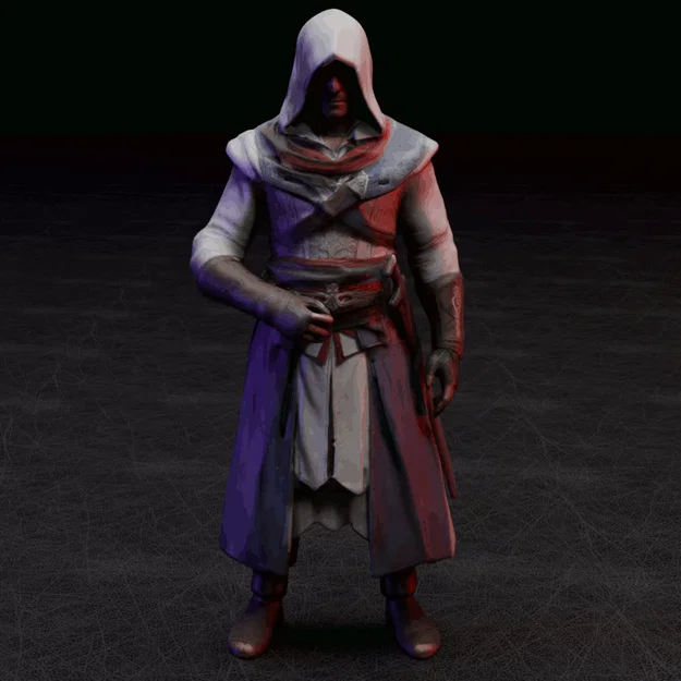 Mô hình tượng Assassin (Ezio) in 3D sắc nét cho game thủ - Image 1