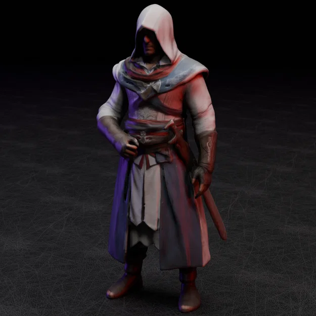 Mô hình tượng Assassin (Ezio) in 3D sắc nét cho game thủ - Image 4
