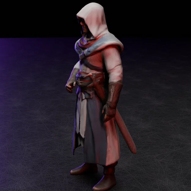 Mô hình tượng Assassin (Ezio) in 3D sắc nét cho game thủ - Image 5