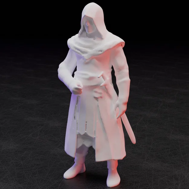 Mô hình tượng Assassin (Ezio) in 3D sắc nét cho game thủ - Image 9