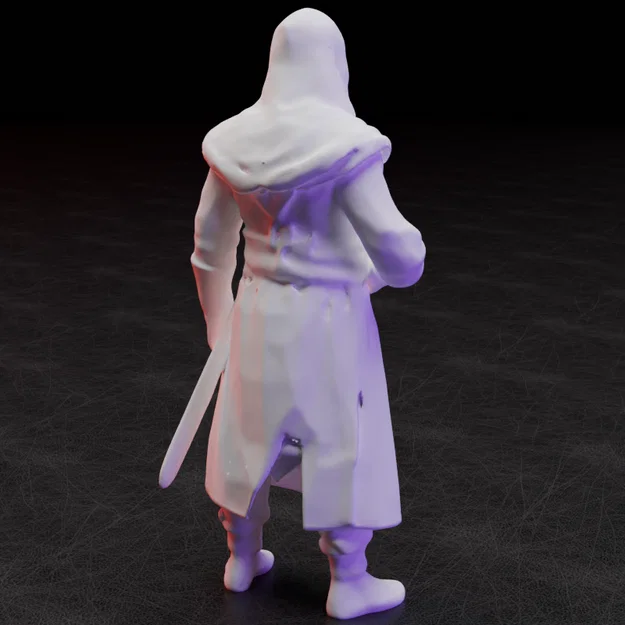 Mô hình tượng Assassin (Ezio) in 3D sắc nét cho game thủ - Image 13