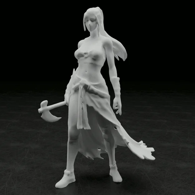 Mô hình Nữ chiến binh (Female warrior) cho in 3D - Image 2