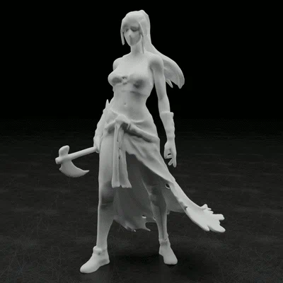 Mô hình Nữ chiến binh (Female warrior) cho in 3D