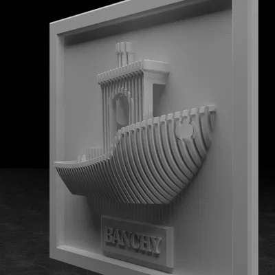 Mô hình treo tường Benchy 3D nghệ thuật độc đáo