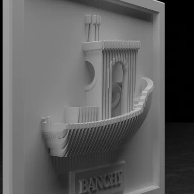 Mô hình treo tường Benchy 3D nghệ thuật độc đáo