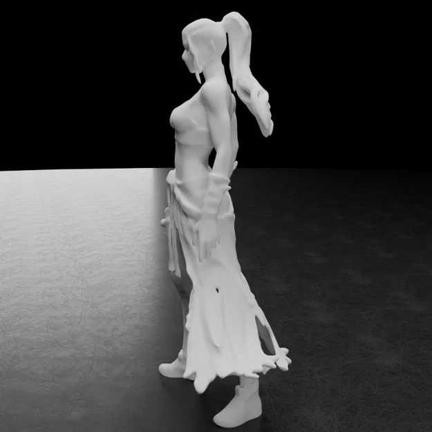 Mô hình Nữ chiến binh (Female warrior) cho in 3D - Image 8
