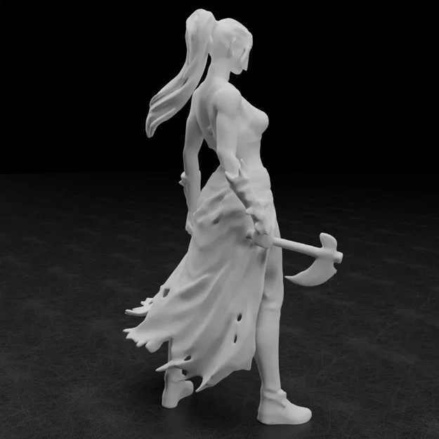 Mô hình Nữ chiến binh (Female warrior) cho in 3D - Image 12