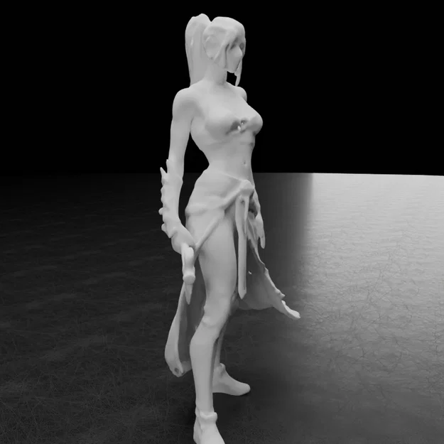 Mô hình Nữ chiến binh (Female warrior) cho in 3D - Image 14