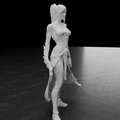 Mô hình Nữ chiến binh (Female warrior) cho in 3D - Thumbnail 14