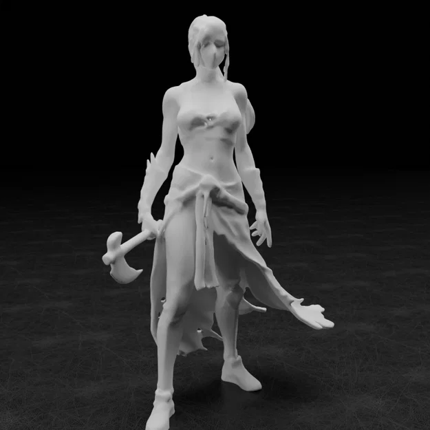 Mô hình Nữ chiến binh (Female warrior) cho in 3D - Image 15