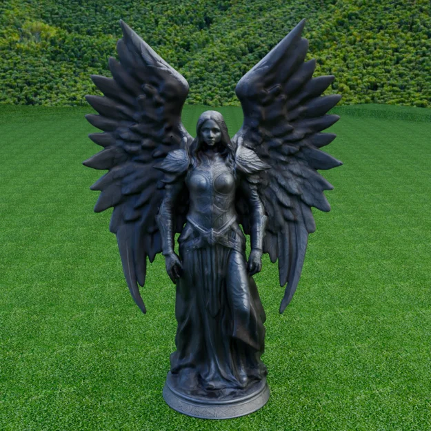 Mô hình 3D Nữ Hiệp Sĩ Thiên Thần Bóng Tối - Dark Angel Knight - Image 1