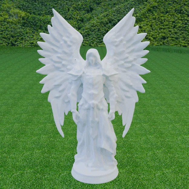 Mô hình 3D Nữ Hiệp Sĩ Thiên Thần Bóng Tối - Dark Angel Knight - Image 2